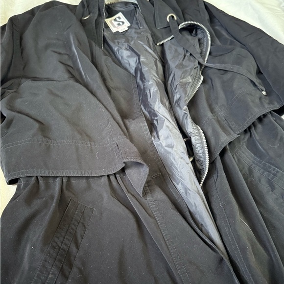 Vintage CS Signature Black Winter Fall Jacket Size Large Made in Russia - Picture 2 of 4